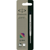 Parker Quink Ballpoint Pen Refill Medium Black Blister (Pack of 12) S0909550