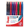 Pentel EnergelxRetractable Gel Rollerball Assorted YBL107/9-MIX