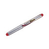 Pilot Red Ink/Metallic Grey Barrel VPen Disposable Fountain Pens (Pack of 12) SVP-4M-R