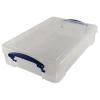 Really Useful Clear 4L Plastic Storage Box 395x255x80mm KING4C
