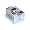 Really Useful Clear 50L Plastic Storage Box 710x440x230mm KING50C