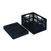 Really Useful Black 32 litre Plastic Folding Boxes (Pack of 3) 32FBBK