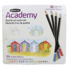Rexel Derwent Academy Colouring Pencils Tin of 24 2301938 (Pack of 24)