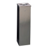 Silver Flat Top 6.6 Litre Cigarette Ash Tower Bin 316015