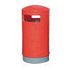 Outdoor Hooded Top Bin 75 Litre Red 321773
