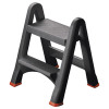 Folding Plastic Step Stool Black 333650