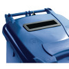 Blue Confidential Waste Wheelie Bin 240 Litre With Slot and Lid Lock 377892