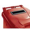 Red Confidential Waste Wheelie Bin 360 Litre With Slot and Lid Lock 377910