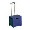 Folding Container Trolley With Lid Blue /Green 379531