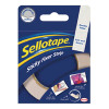 Sellotape White Sticky Fixers Strip 25mmx3m 484330