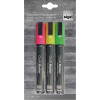 Sigel Pink/Green/Yellow Chisel Tip Chalk Marker (Pack of 3) GL182