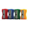 Swordfish Assorted Plastic Single-Hole Pocket Pencil Sharpeners (Pack of 10) 40024