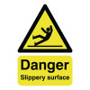 Safety Sign Danger Slippery Surface A5 Self-Adhesive HA16451S