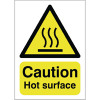 Safety Sign Caution Hot Surface A5 Self-Adhesive HA04151S