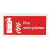 Safety Sign Fire Extinguisher Symbol 100x200mm Self-Adhesive F16D/S