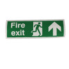 Safety Sign Fire Exit Running Man Arrow Down 150x450mm Self-Adhesive E100A/S