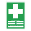 Safety Sign First Aid 600x450mm Self-Adhesive E91A/S