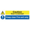 Safety Sign Fire Alarm 100x200mm Self-Adhesive F90A/S