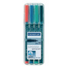 Staedtler Lumocolor Medium Tip Permanent OHP Black Pen (Pack of 10) 317-9