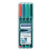 Staedtler Lumocolor Fine Tip Permanent OHP Blue Pen (Pack of 10) 318-3