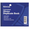 Silvine Carbonless Duplicate Memo Book 210x127mm NCR (Pack of 6) 701-T