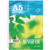 Silvine Wirebound A5 Notebook 100 Leaf Ruled Feint (Pack of 6) SPA5