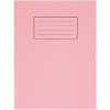 Silvine Exercise Book 80 Plain Pages Pink 229x178mm (Pack of 10) EX112