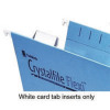 Rexel Crystalfile Flexi Tab Inserts White Pack of 50 3000058