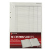 Rexel Crown 3C F9 Treble Cash Refill Sheets Pack of 100 75849