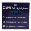 Blue Hi-Glo Highlighter Pens (Pack of 10) 844003