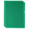 Green Cut Flush Folders (Pack of 100) WX01488