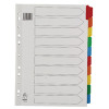 Multicoloured A4 10 Part Divider WX26082