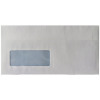 Envelope DL Window 90gsm White Self Seal (Pack of 1000) WX3481