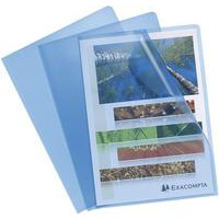 ValueX Cut Flush Folder A4 Grain Polypropylene Blue (Pack 10) 56112E