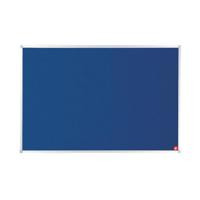5 Star Office Felt Noticeboard with Fixings and Aluminium Trim 1200x900mm Blue