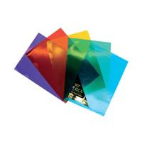 SECO Cut Flush Folders A4 100 Micron Assorted Colours PK25 - LSF-AST