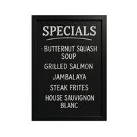 Deflecto A5 Countertop Chalkboard Information Display 150x55x250mm Ctcba5