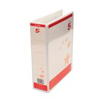 5 Star Office A4 Presentation Lever Arch File Polypropylene 58mm White