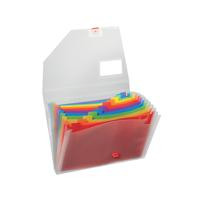 Tiger Rainbow Expanding File Polypropylene DL 7 Part Clear - 301798 | Expanding Files