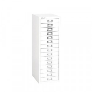 574379 Bisley Soho 15 Drawer Multidrawer 279x408x860mm Chalk