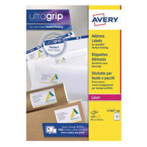 AVL7162 Avery Ultragrip Laser Labels, The Office Box