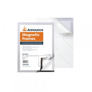 emiページ AA01843 Announce Magnetic Frame A3 Silver, Prime Products Ltd