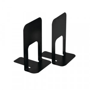 BLO06914 Large Deluxe Bookends Black (2 Pack), The Office Box