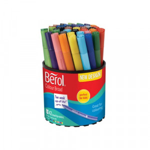 BR30073 Berol Colour Broad Pen Water Based Ink, The Office Box
