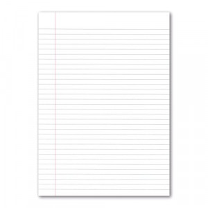 EN09808 Loose Leaf Paper A4 Ruled with Margin, The Office Box