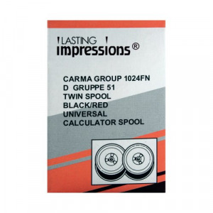 FAC7024 Facit 1024FN Fabric Ribbon Black Red, The Office Box