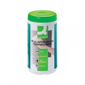 KF04501 Q-Connect Screen and Keyboard Wipes, The Office Box