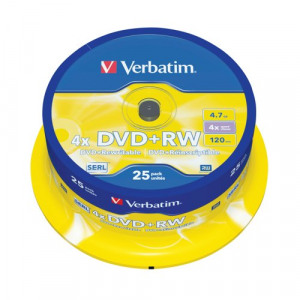VM83324 Verbatim DVD+RW Spindle 4x, CPS Office Supplies Ltd