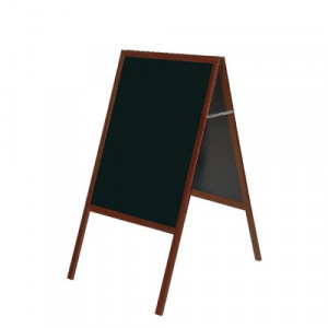 Bq76052 Bi Office A Frame Chalk Board Cherry 600x1200mm