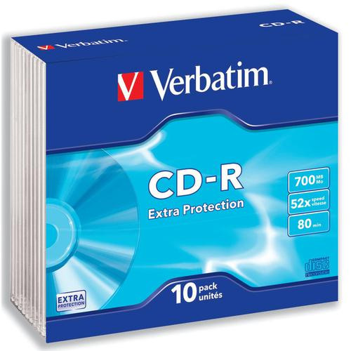 4037735 Verbatim CDR Recordable Disk Slim Cased, MP Serv Ltd